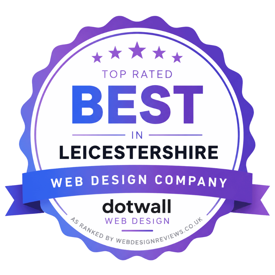 Top rated best web design company in Leicestershire, as ranked by webdesignreviews.co.uk