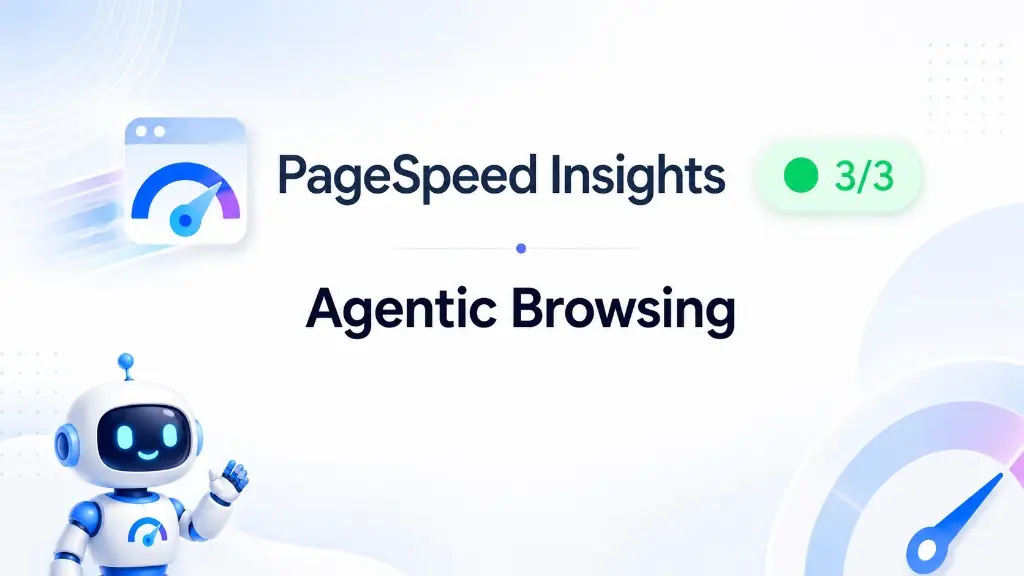 PageSpeed Insights now scores Agentic Browsing: what it means for your website