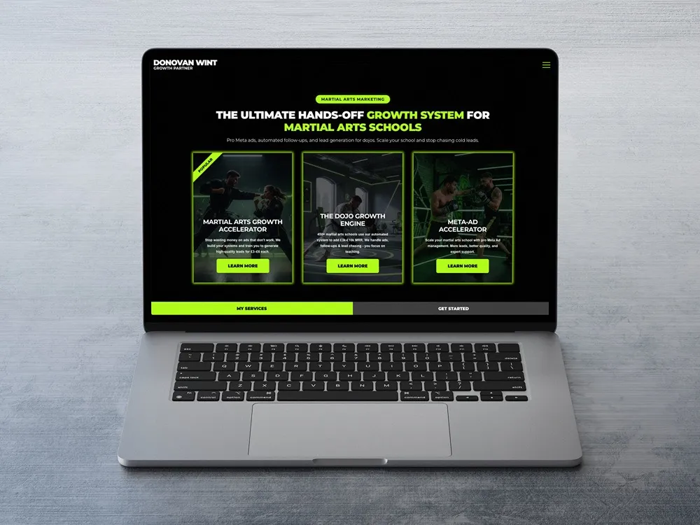 New project launch: Martial arts marketing specialist Donovan Wint