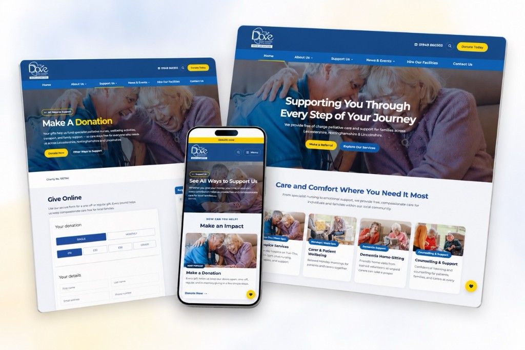 New website launch: Dove Cottage Day Hospice