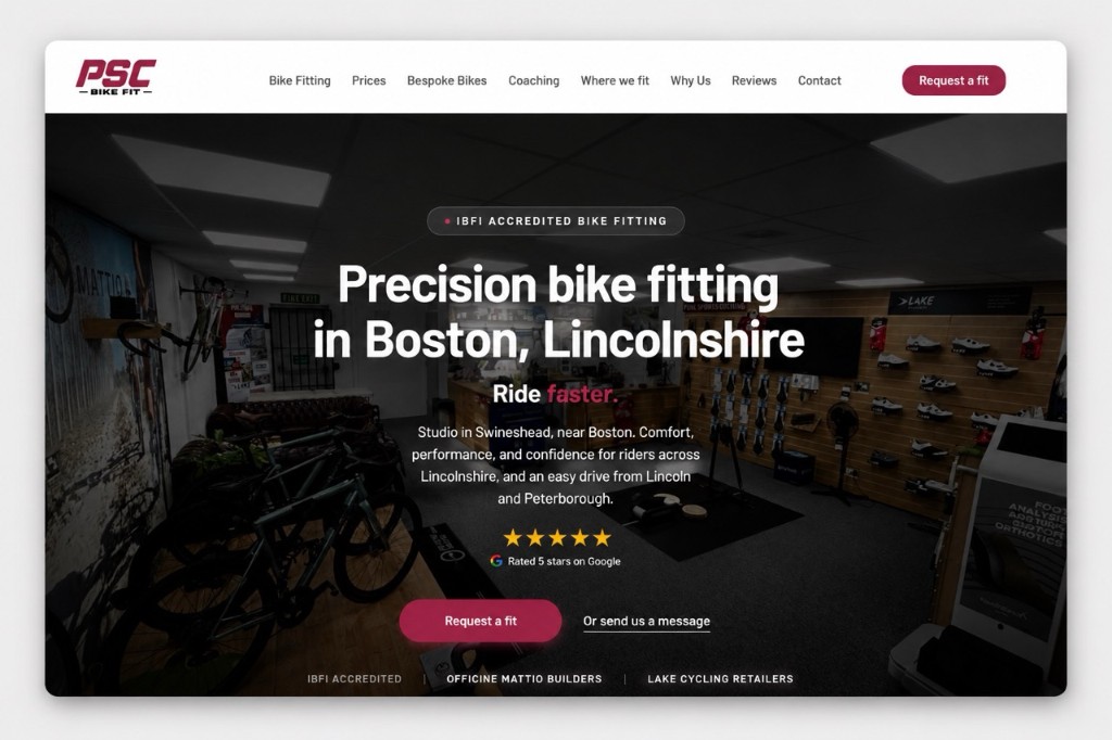 New website launch: PSC Bikefit | Peak Sports Coaching