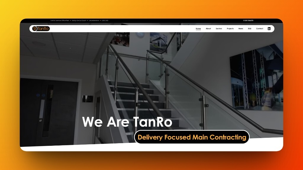 New website launch: TanRo, delivery-focused main contractors across the UK