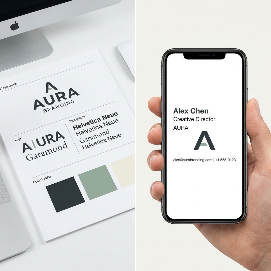 Illustration representing centralised branded email signatures