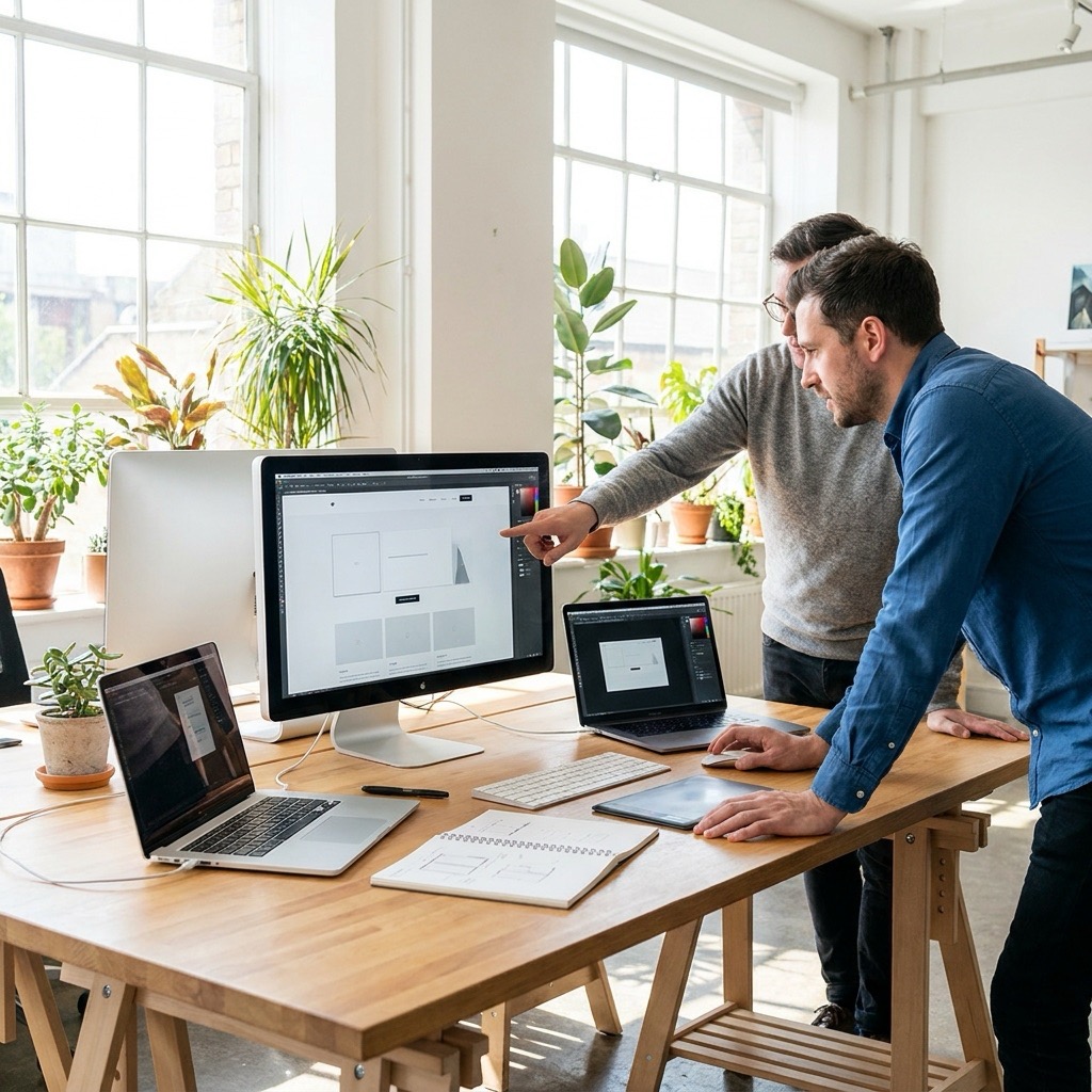 Illustration representing managed IT helpdesk and remote support