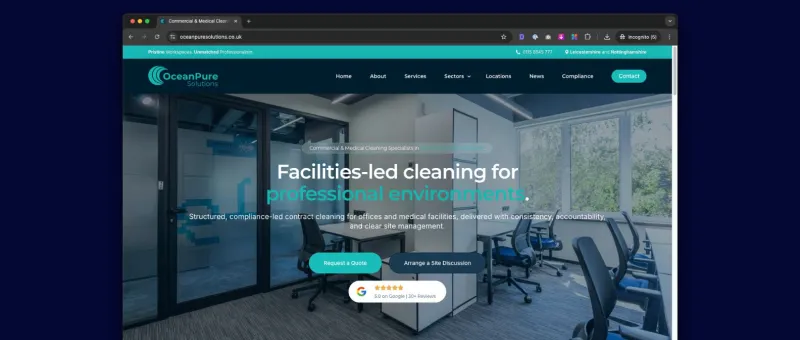 dotwall website design quality example