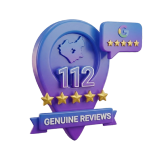 Over 112 genuine 5-star Google reviews