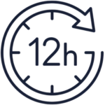 Fast delivery clock icon