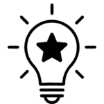 Lightbulb insight icon