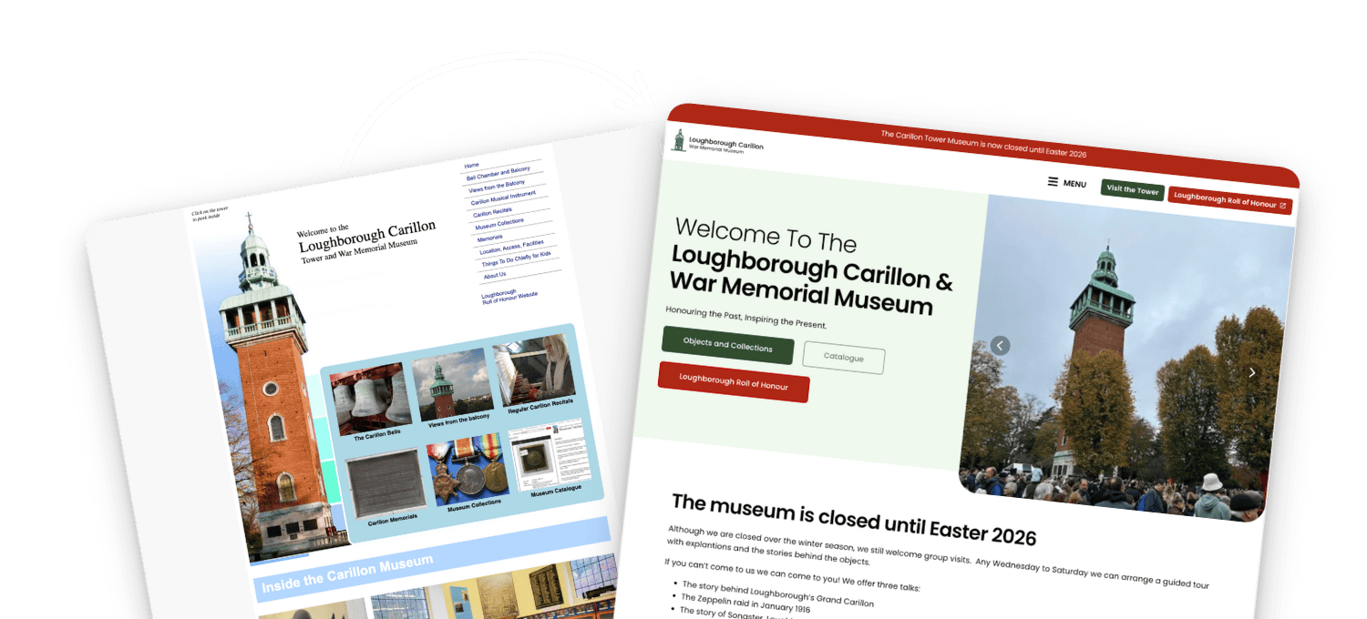 Julian Tower Loughborough web design by Dot War Leicester Web Design