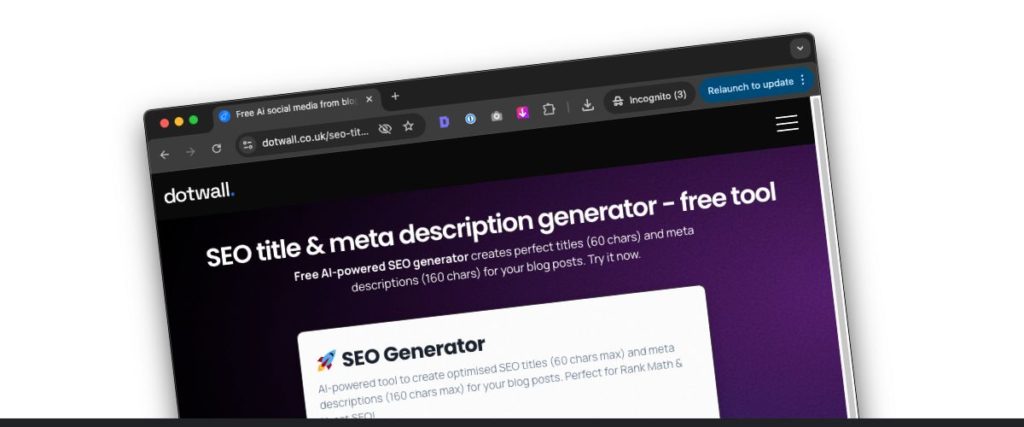 Why Optimised SEO Titles and Meta Descriptions Still Matter – And Why I Built a Free Tool to Make Them Easier